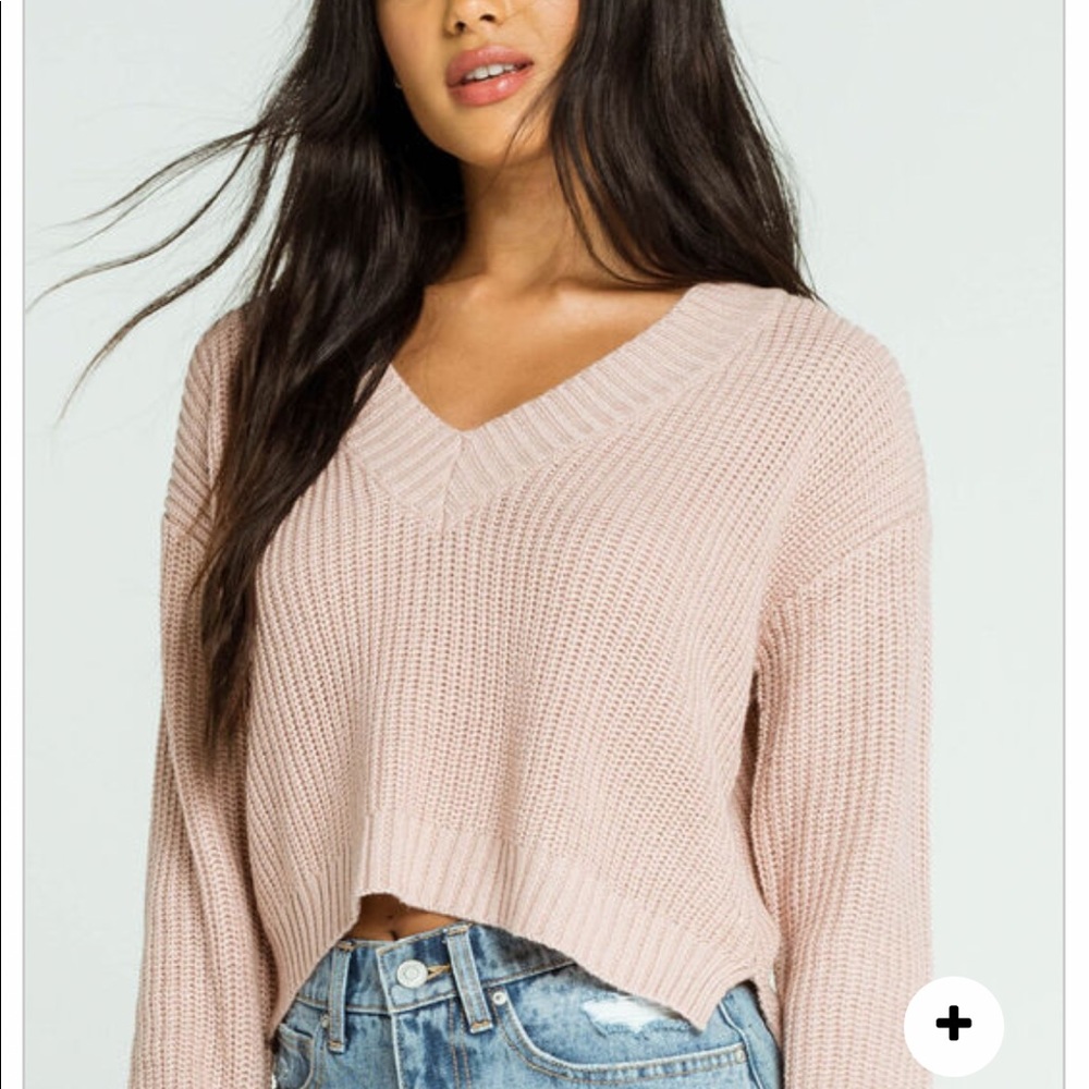 Full Tilt pink sweater